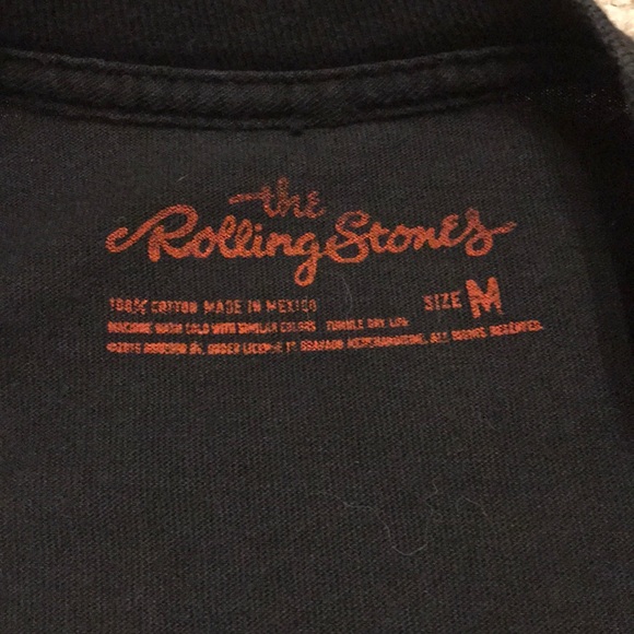 ROLLING STONES  Vintage Black T-Shirt - Picture 2 of 2